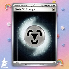Basic Metal Energy Common Scarlet & Violet Energies 8 Pokemon TCG Card Near Mint