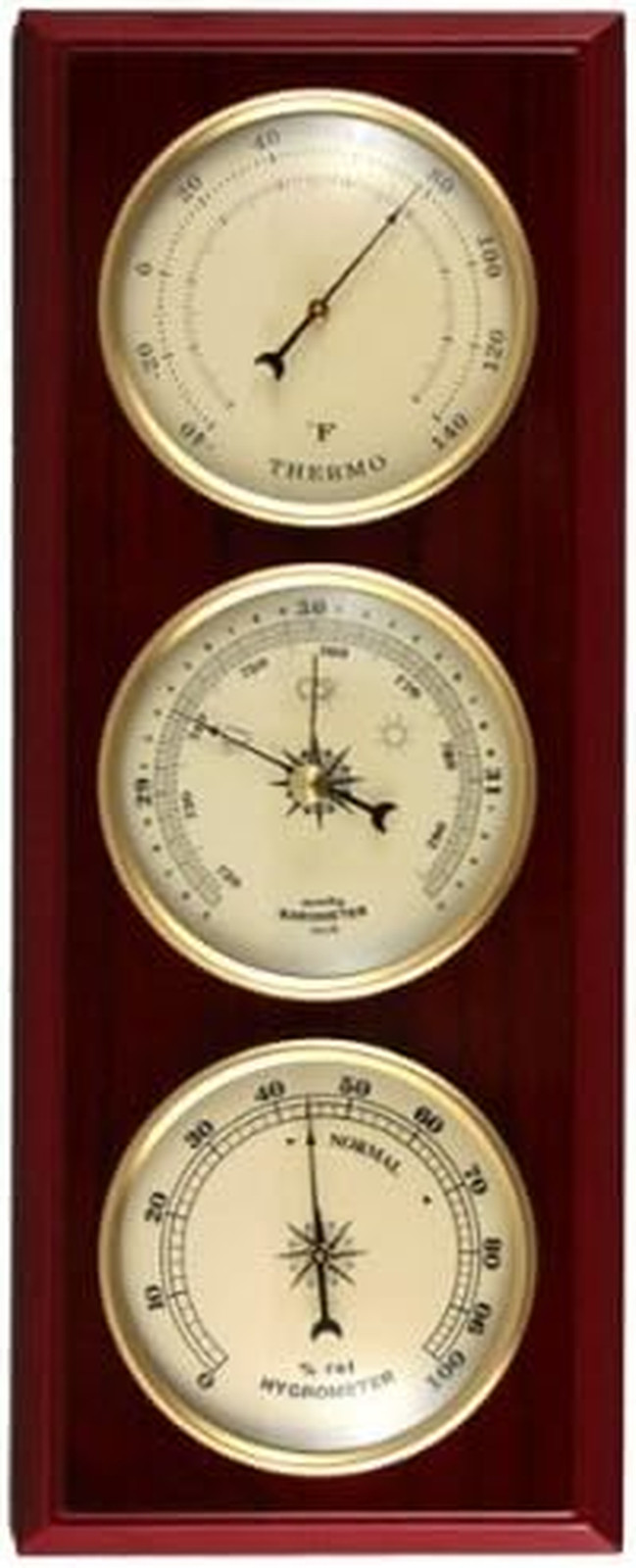 Ambient Weather YG315 Cherry Finish Dial Traditional Weather
