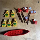 Vintage Lego Male & women Islander Minifigures Shields & Parts - I1