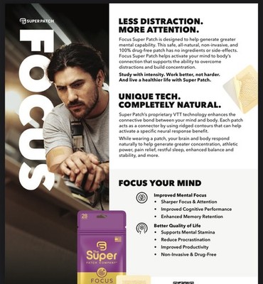 The Super Patch Company FOCUS Super Patch 28 Patches NEW!