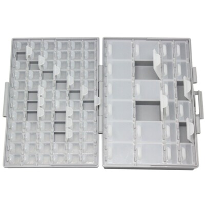 Aidetek 3 X BOX-ALL-96 empty box compartments Lids Beads Craft parts Organizer