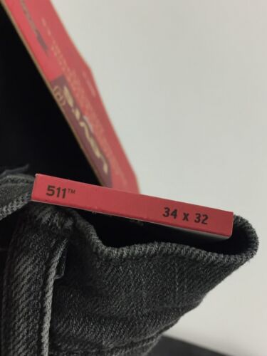 Levis Men's 511 Slim Jeans What Ever You Like - Grey Zip Fasten New* F1 - Picture 17 of 20