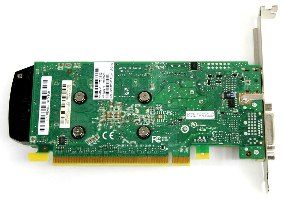 HP Nvidia Quadro K420 1GB PCIe x16 Graphics Video Card 786032-001 775122-001 - Image 2 of 2