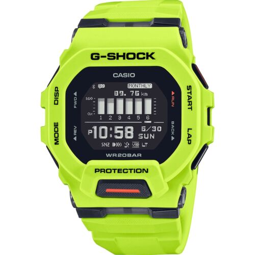 G-Shock GBD-200-9ER Lime Green G-Squad Multifunction LCD Wristwatch - Picture 1 of 4