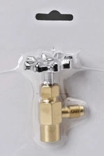 PV14, Fluorofusion R600, R290 Piercing Valve Can Taper, 1/4" MF Hose Connection