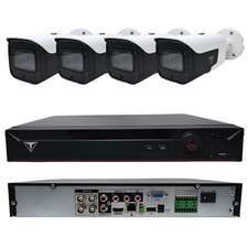 Telecamere DVR Videosorveglianza Kit 4 Canali e 4 Bullet Full HD IR 80 metri