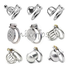 Small Lock Cage Male Chastity tube sounding Ring Chastity Device CB6000 