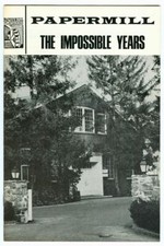 Vintage 1967 The IMPOSSIBLE YEARS at Paper Mill Playhouse PLAYBILL Program!