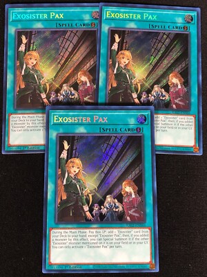 Yugioh Exosister Pax RA02-EN066 1ST SECRET X3 (NM)