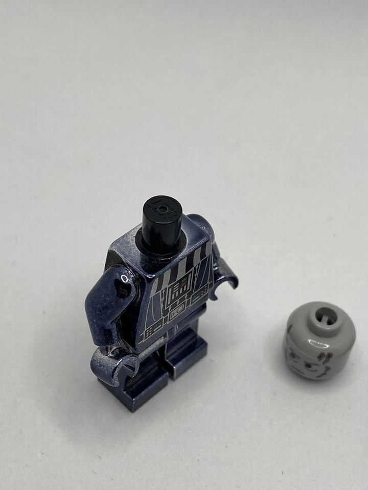 LEGO Star Wars Minifigur Darth Vader Chrome Schwarz sw0218 ohne Helm - Bild 4 von 4