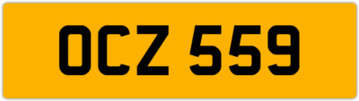 OCZ 559 O 3x3 DATELESS PRIVATE NUMBER PLATE OLLY OWEN OSCAR OLY OL OLIVIA ORLA