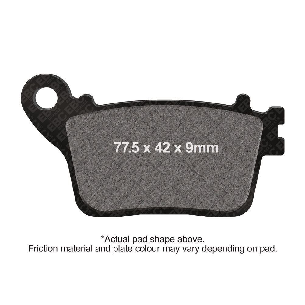 EBC Motorcycle Brake Pads Rear Right for Suzuki GSXR 1000 L0 2009 - 2011