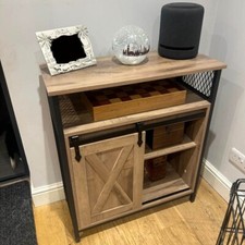 Vintage Industrial Sideboard Storage Cabinet Cupboard Console Table Metal Rustic