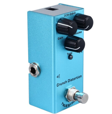 Crunch Verzerrung Gitarreneffekte Mini Pedal True Bypass im Metallkoffer