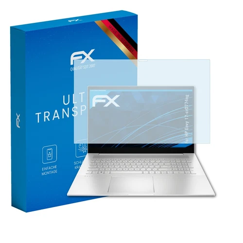 atFoliX 2x Displayschutzfolie für HP Envy 17-cr0774ng Schutzfolie klar Folie