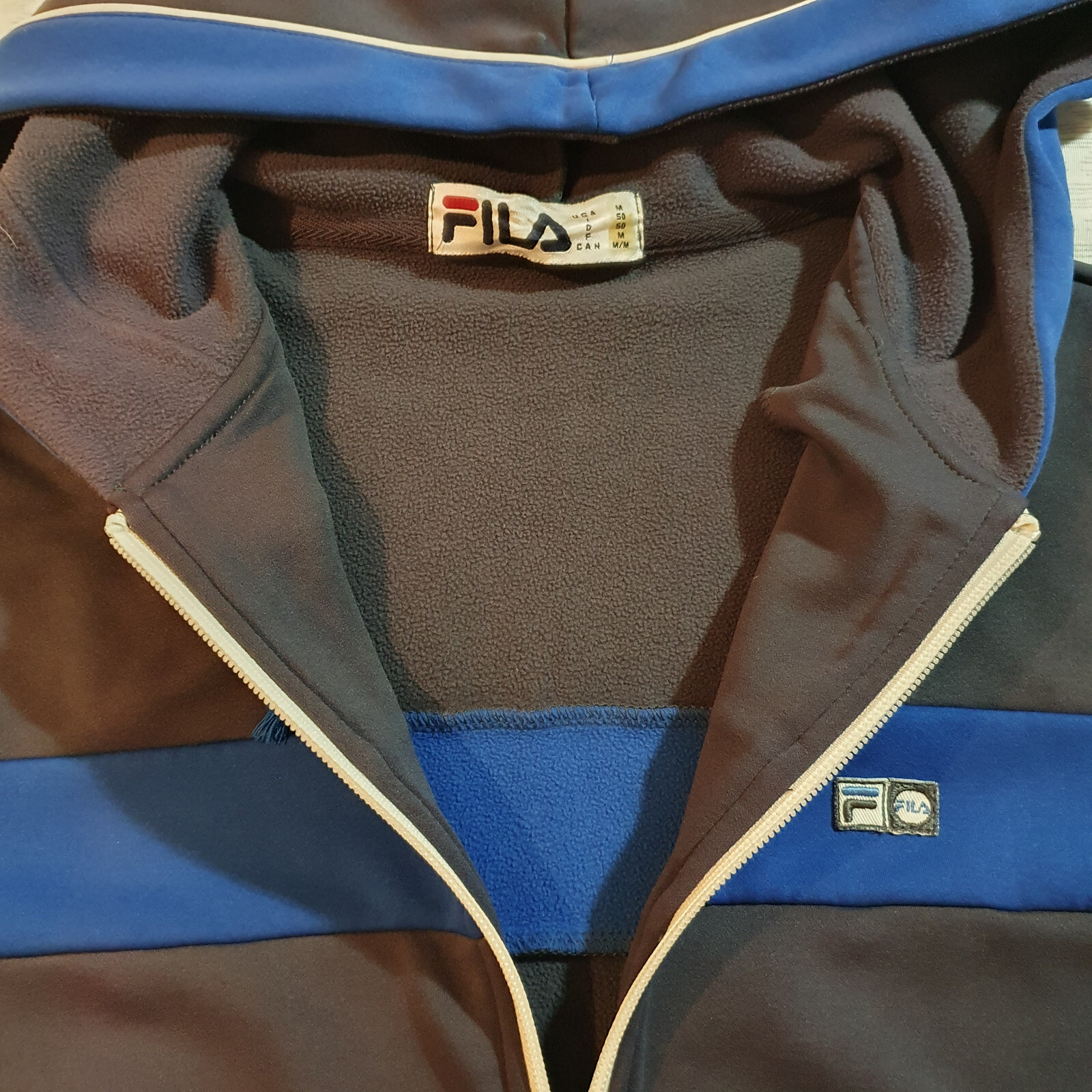FILA Tuta Ragazzo Top Felpa Giacca Grigio Taglia Media Ottime Condizioni