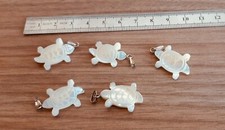 CIONDOLO MADREPERLA TARTARUGA PORTAFORTUNA NUOVO TURTLE 