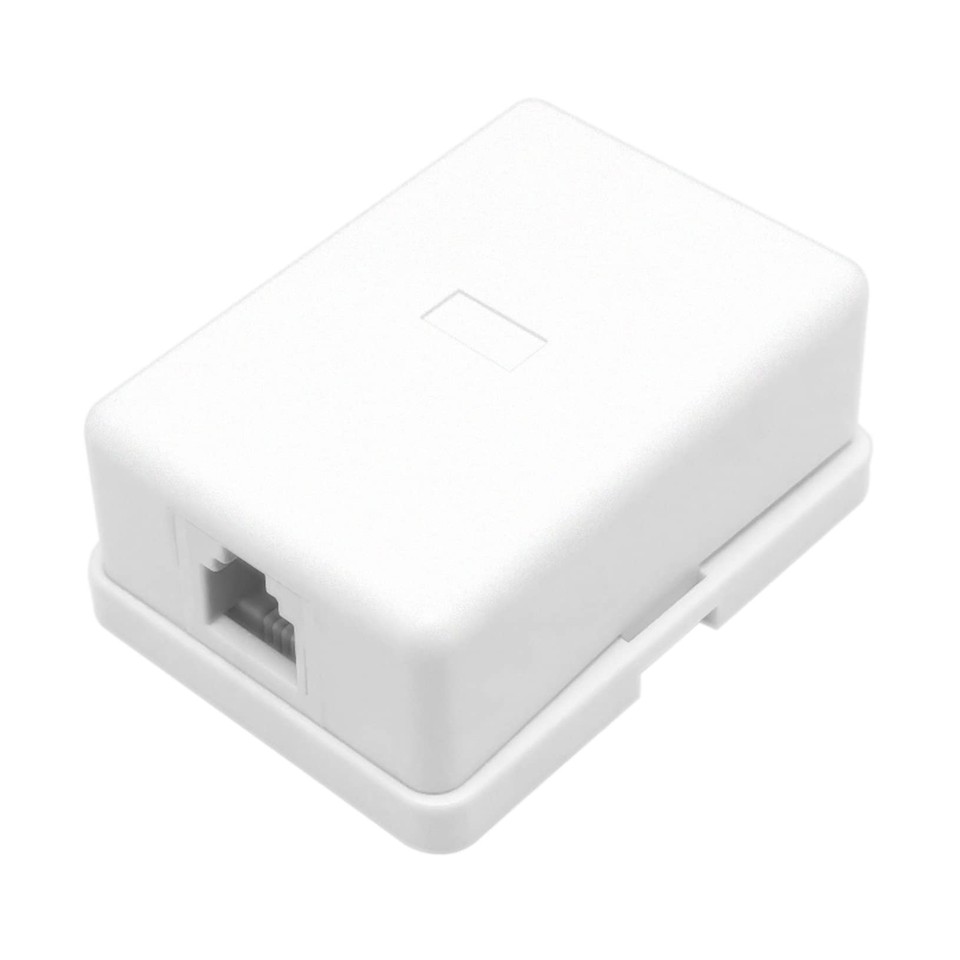 Phone Jack Surface Mount Single Port Telephone Jack Box 4 Screw