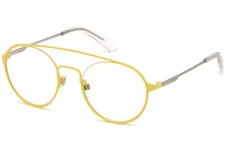 Diesel DL 5323 040 montatura occhiali da vista tondi aviatore metallo giallo 51-21-145