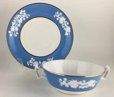 Spode Prairie Flower R8318 Cream Soup Bowl & Saucer, VGC