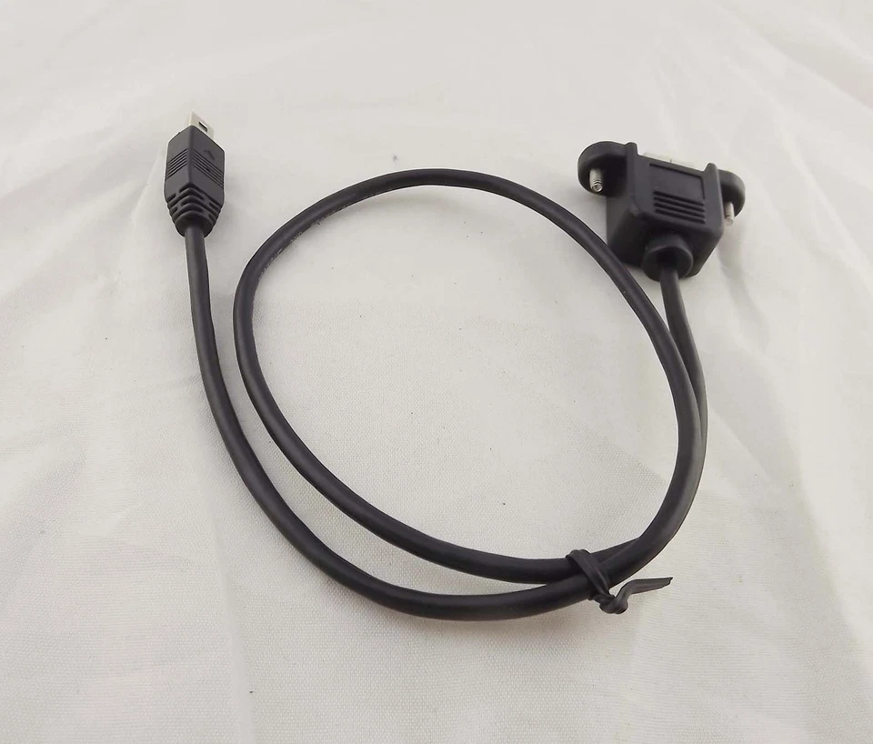 10x 1.5ft Mini USB 5Pin Male To USB2.0 B Female Socket Printer Panel Mount Cable - Image 2 of 4