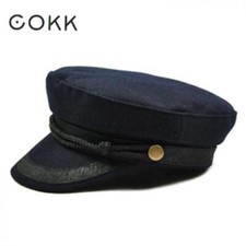 Greek Fisherman Yachting Sailing Fiddler Sailor Cap Cotton Captain Cap Cosplay
