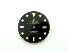 Quadrante Rolex Submariner, ref. 16808, nuovo, con sfere oro luminescenti