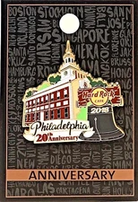 Hard Rock Cafe Philadelphia 20th Anniversary Pin 2018 HRC New LE # 98181