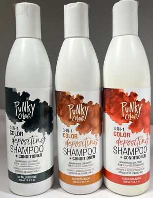 Punky Colour 3-in-1 Color Depositing Shampoo + Conditioner, 8.5 oz.-CHOOSE COLOR