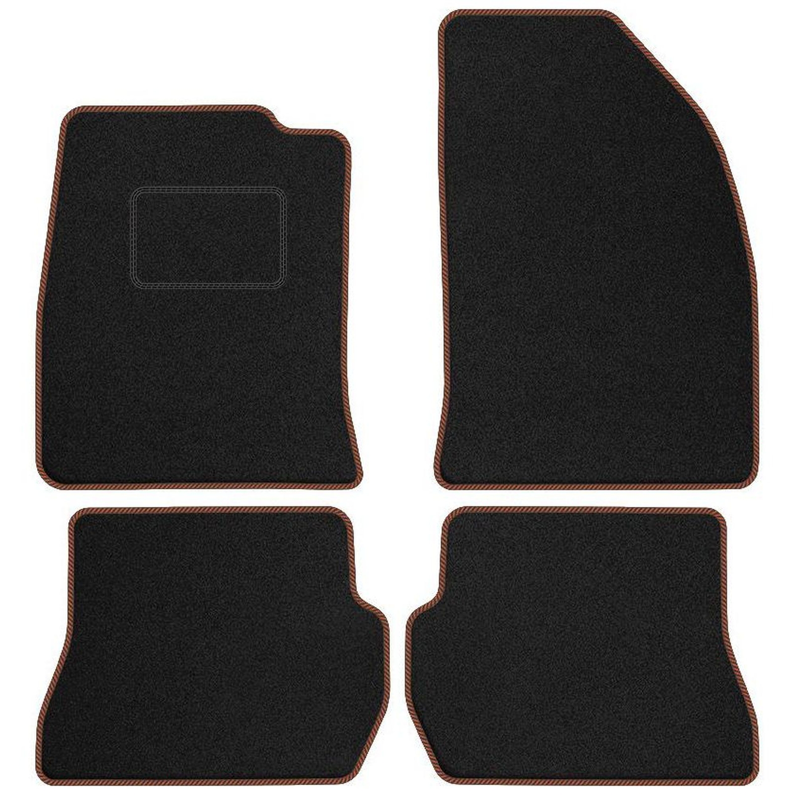 Tapis velours Ford Fiesta V 2002-2005 marron collection de prestige STREAK