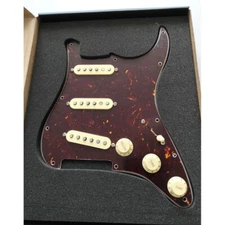 Fender® pre-wired Strat® pickguard, Tex-Mex SSS Tortoise 11H