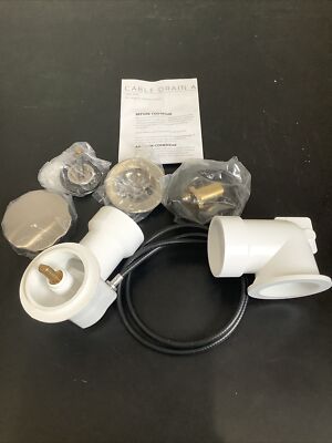 Monogram Brass Mb138888 Brushed Nickel PVC Bathtub Cable Drain  