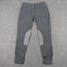 Horze Pants Womens Medium Grey Riding Pant Horseback Breeches Equestrian Legging
