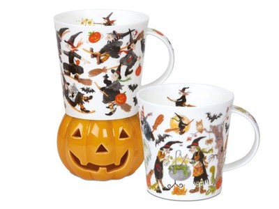 2er Set DUNOON Becher Cairngorm Spellbound mit Hexen und Halloween Motiv