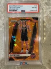 2024 PRIZM WNBA ORANGE ICE #145 CAITLIN CLARK ROOKIE RC PSA 8