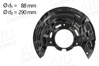 Spritzblech Ankerblech Vorderachse Rechts FÜR Toyota Avensis ( T22 ) - AIC 71379