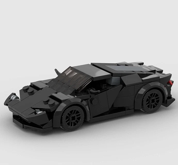 Custom MOC Lego Lamborghini Huracan 164 Black supercar Piece Building Brick Car