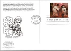 Dr Jim Stamps Postal Card Star Wars Princess Leia Organa First Day Issue