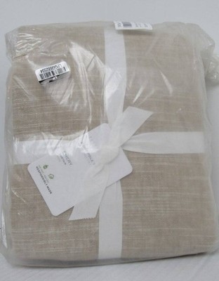 Pottery Barn Emery Linen Cotton Lined Curtain, 50'' x 120'' Oatmeal NWT