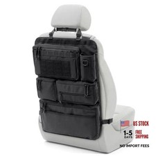 All in One Car Seat Back Organizer Fit Most Cars SUV Trucks Jeeps Black