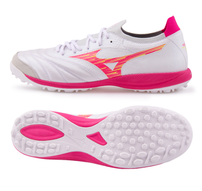 Mizuno Morelia Neo Sala β Japan TF Soccer Shoes White Pink Tetra