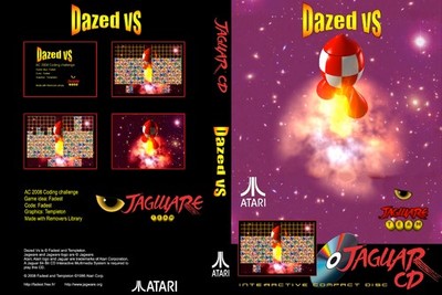 Atari Jaguar CD Game Dazed VS, FULL COLOR in DVD case