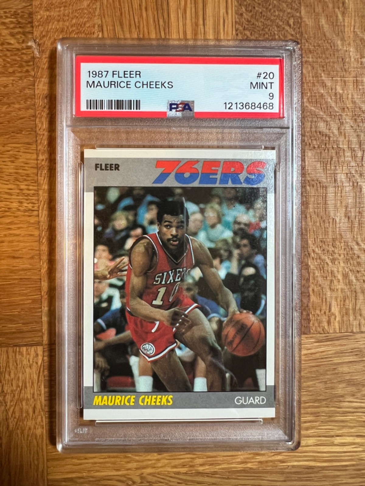 1987 Fleer Basketball Maurice Cheeks PSA 9 #20