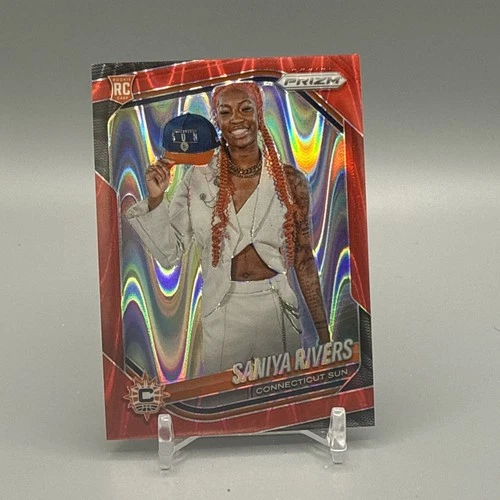 2025 Panini Prizm WNBA Basketball Red Seismic Saniya Rivers #150