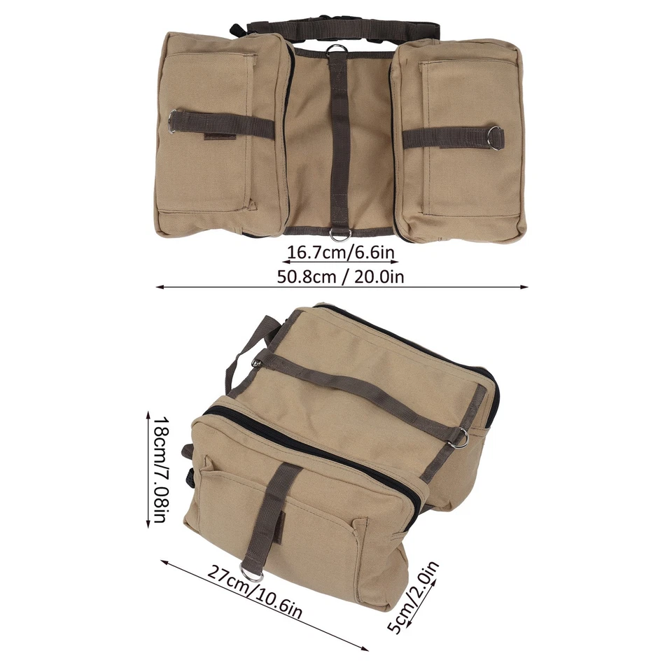 Mochila para perros arnés ligera bolsa de sillín de camping para perros con bolsillos para exteriores Foto 3 de 4