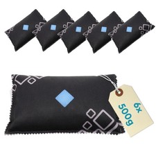 6er Set Auto Entfeuchter Kissen wiederverwendbar Luftentfeuchter 6 x 500 g