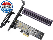 Pcie Nvme Adapter with Aluminum Heatsink M.2 Pcie Adapter Supports Pci...