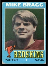 1971 Topps #143 Mike Bragg - Washington Redskins (Low Grade)
