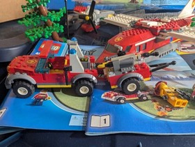 LEGO CITY Fire Plane 4209 Set 522 Pcs Complete Set Minifigures Box Instructions