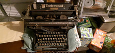 Antique Underwood Typewriter Desktop Early 1900's Vintage Manual Standard Works thumbnail